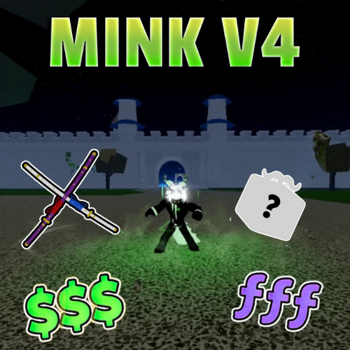 🔥 Mink V4 👀 + Random AWAKEND fruit Blox Fruits Account (Read description)