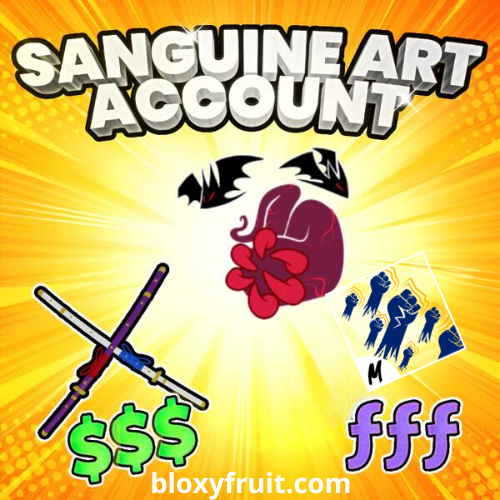 🔥 Sanguine Art Blox Fruits Account 🔥